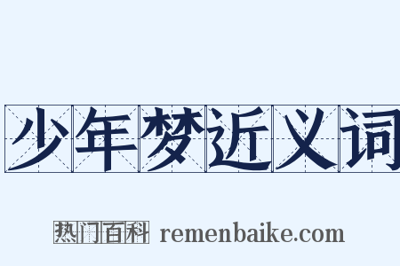 少年梦近义词是什么意思的图片